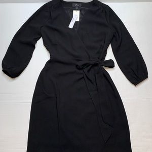 J Crew Long sleeve wrap dress